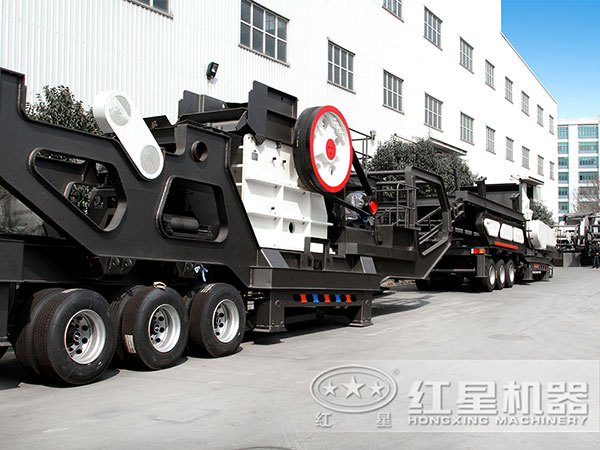 時產150噸青石移動破碎站