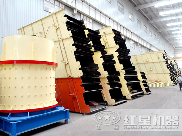 圓振動篩生產(chǎn)車間