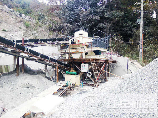 建筑用砂制砂機(jī)加工現(xiàn)場(chǎng)