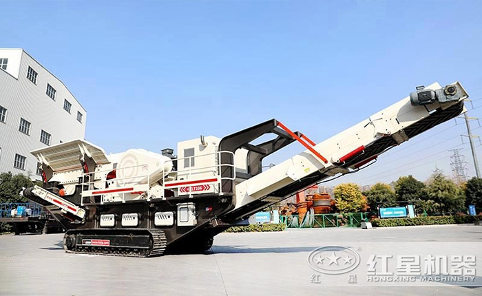 時產(chǎn)200噸履帶式砂石破碎站