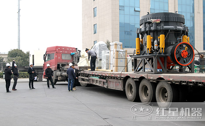 時(shí)產(chǎn)200噸石料生產(chǎn)線之圓錐破