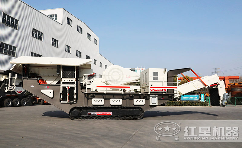 履帶式移動(dòng)破碎站履帶底盤