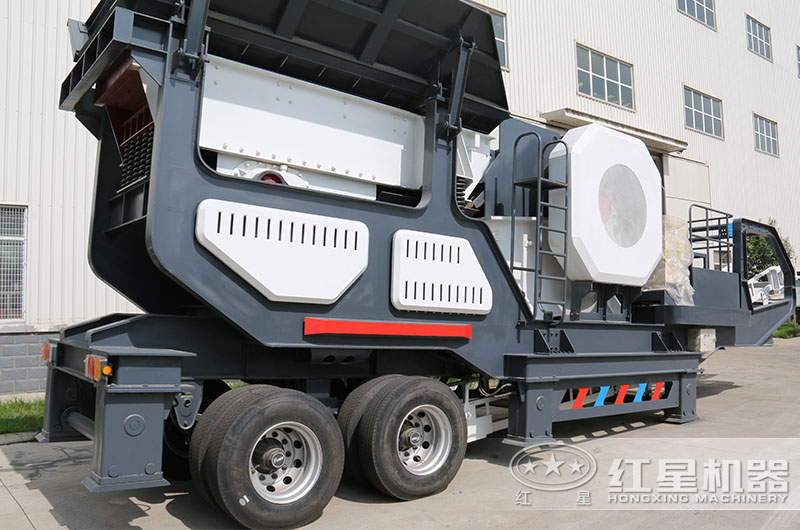 紅星輪胎式建筑垃圾破碎機(jī)