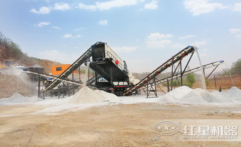 紅星移動打沙生產線現場