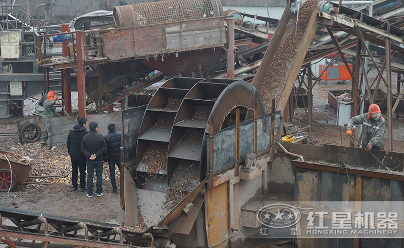 紅星建筑垃圾破碎現(xiàn)場