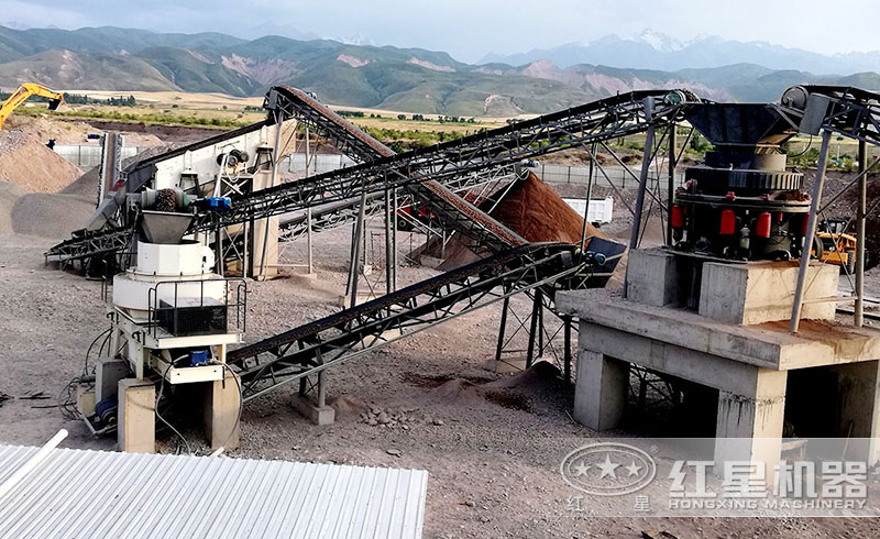 紅星液壓圓錐破碎機(jī)生產(chǎn)線現(xiàn)場