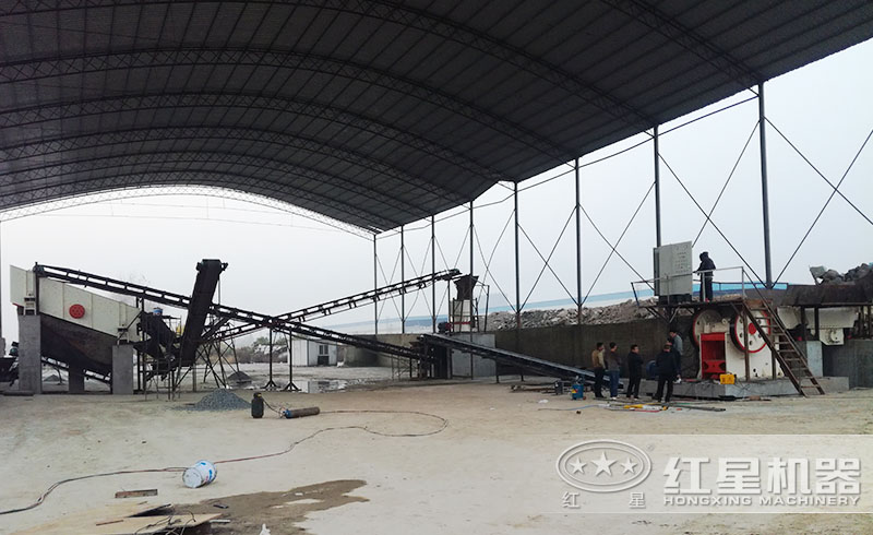 紅星用戶碎石生產(chǎn)線現(xiàn)場