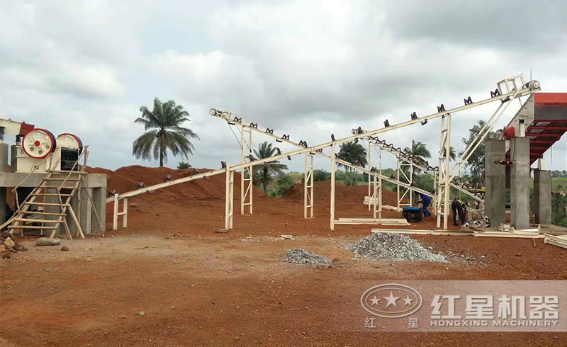 紅星用戶碎石生產(chǎn)線現(xiàn)場