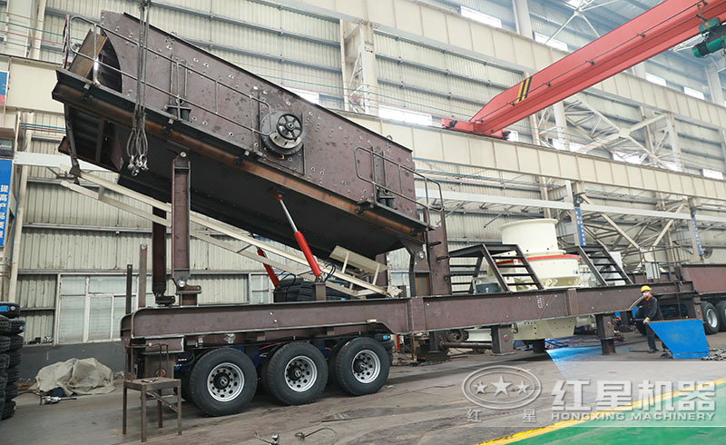 紅星移動式石料粉沙機鑄造車間，資深技術人員用心打造高品質移動粉沙機