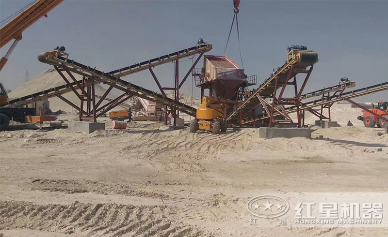 砂石生產(chǎn)線(xiàn)現(xiàn)場(chǎng)