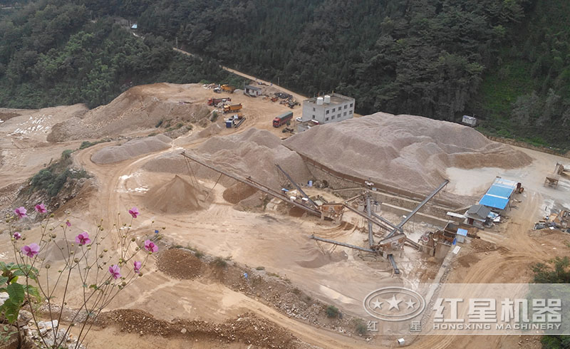 制砂生產(chǎn)線現(xiàn)場