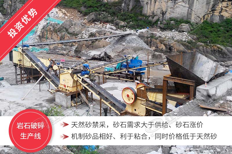 巖石破碎生產(chǎn)線利潤多多，投資前景廣闊