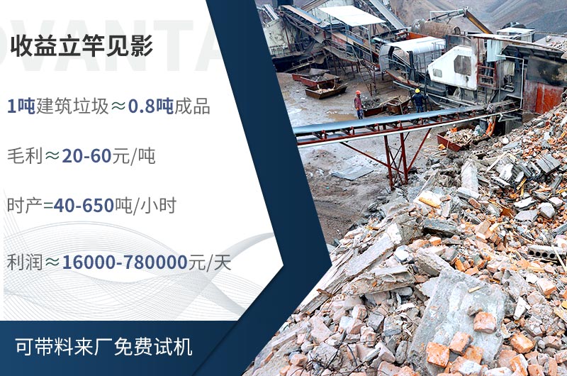 建筑垃圾生產(chǎn)線利益分析
