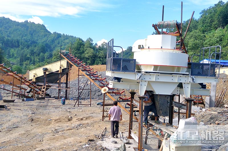 VSI制砂機(jī)工作現(xiàn)場(chǎng)