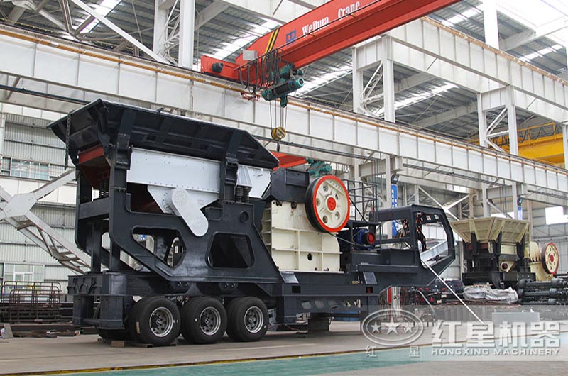 輪胎移動(dòng)破碎站車間