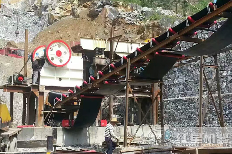 顎式破碎機(jī)破碎能力強(qiáng)，可破碎多種高硬度石料